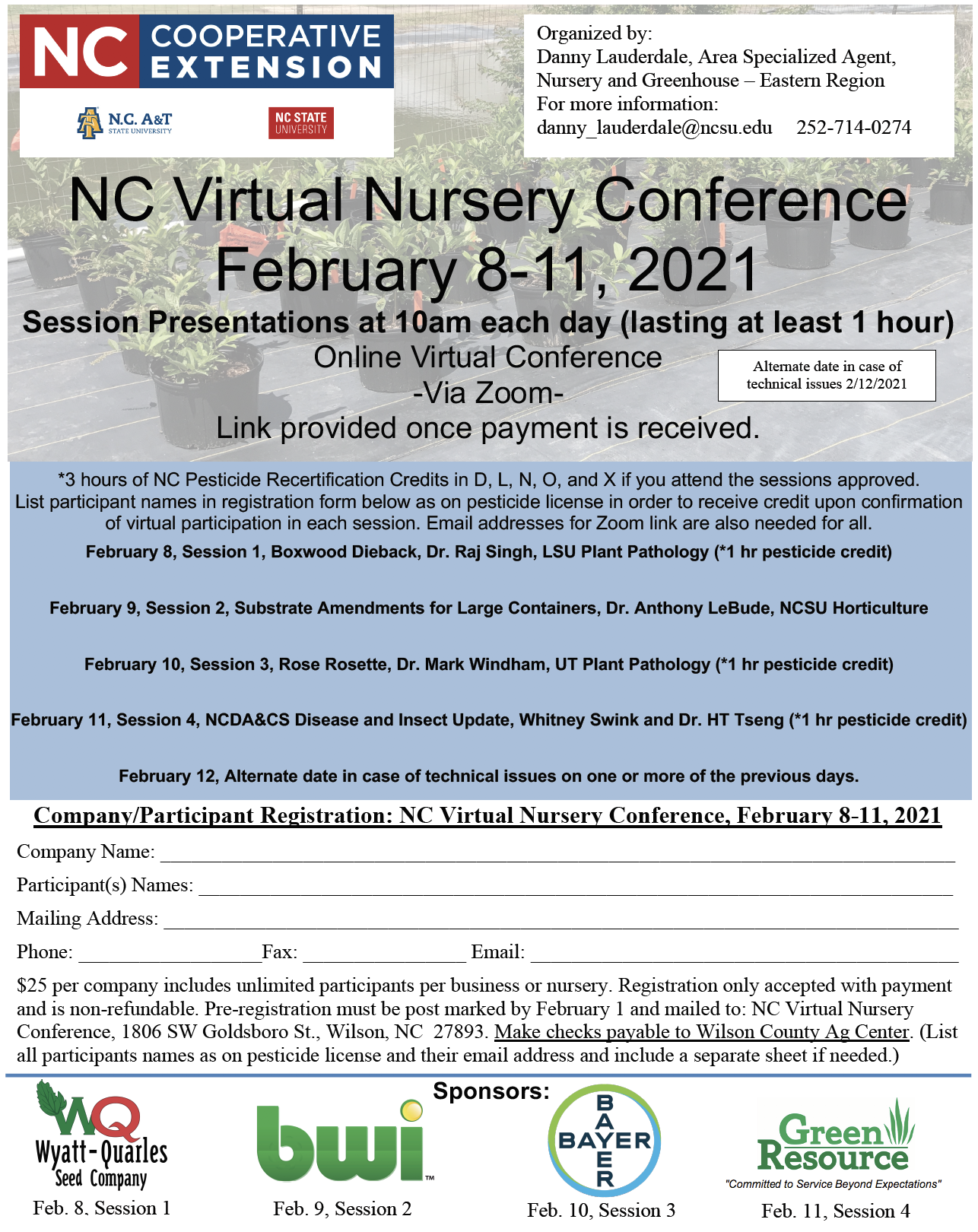 21 Nc Virtual Nursery Conference Registration Open North Carolina Cooperative Extension