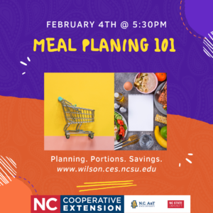 Cover photo for Register Now! Meal Planning 101