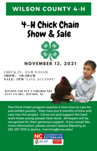 Cover photo for Chicken Show & Auction November 13!