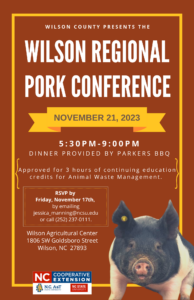 Cover photo for 2023 Wilson Regional Pork Conference