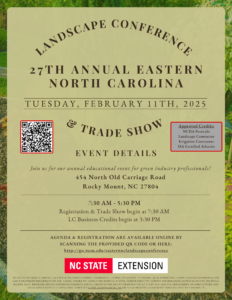 Cover photo for 27th Annual Eastern Nc Landscape Conference & Trade Show