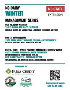 Cover photo for 2025 Winter Dairy Management Series Announced, Recordings Available
